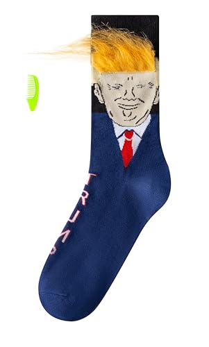 Buckets of Hats Donald Trump Comedy Joke Socks Make America Great Again MAGA Funny Gift Blue