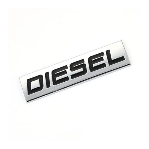 Xingyue Aile 1Pc Adesivo per Auto con Logo Diesel Emblema Distintivo Decalcomanie in Metallo 3D Decorazione di Bellezza per Auto(Nero)