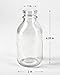 Serene Spaces Living Glass Milk Bottle Bud Vases – Vintage Milk-Bottle Style Vases - for Home Décor, Event Centerpieces and More, 4.25” H x 2” D, Set of 6