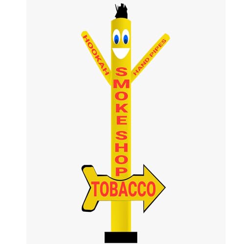 20Ft Smoke Shop Sky Inflatable Dancer with Arrow (No Blower)