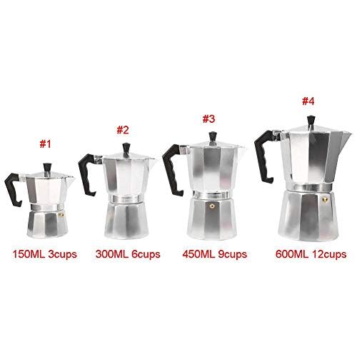 Generisch Moka Pot | Moka Caffettiera Caffettiera Italiana - Tazza da caffè moka facile da usare Mokakanne, fa un delizioso caffè