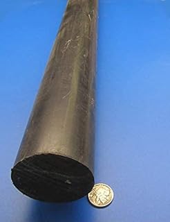 Black Nylon Extruded Round Rod 2.125