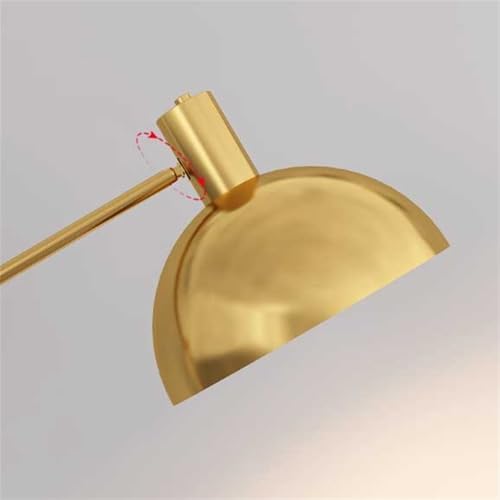 Lámpara portátil con control remoto y diseño moderno en dorado 4