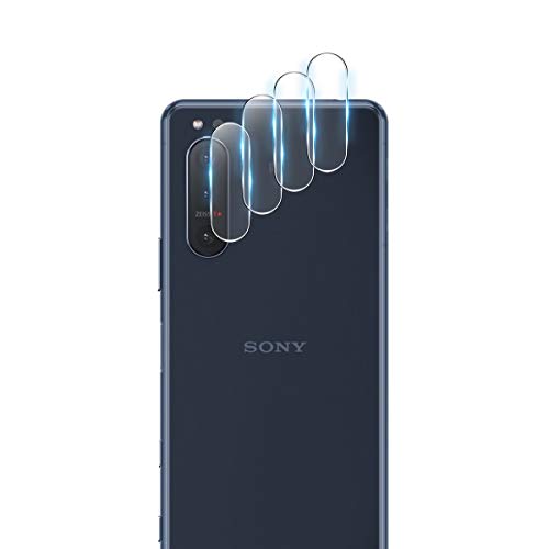 【4枚セット】 Xperia 5 II カメラフィルム SOG02/SO-52A レンズ保護フィルム 日本旭硝子素材採用 強化ガラス GEEMEE 飛散防止 全面保護 超薄型 高透過率 気泡レス 自動吸着 撥油性 防指紋 Xperia5 II SO-52A