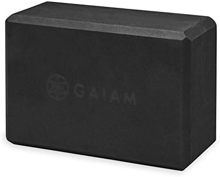 Image of Gaiam Yoga Block - Supportive Latex-Free EVA Foam Soft Non-Slip Surface for Yoga,Pilates,Meditation (Black),1 EA,(Pack of 12)