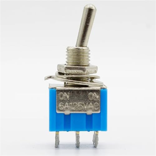 Interrupteur miniature DPDT 6 broches ON-ON pour double circuit électrique