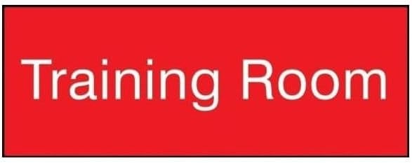 8 in W x 3 in H, Engraved Plastic, Mfr: PSG876RD-A