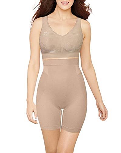 Bali Womens Customized Comfort Seamless High-Waist Thigh Slimmer Df0047 Shapewear Half Slip, Nude, Medium Us #TOP2