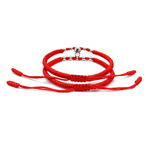Lamibee Magnetic Matching Red Bracelet, Matching Bracelets For Best Friends, Matching Bracelets Couples, Couples Bracelets Magnetic, Magnetic Love Bracelets, Magnetic Bracelets For Women, Couples, Handmade Rope Braided Adjustable Bracelet #TOP3