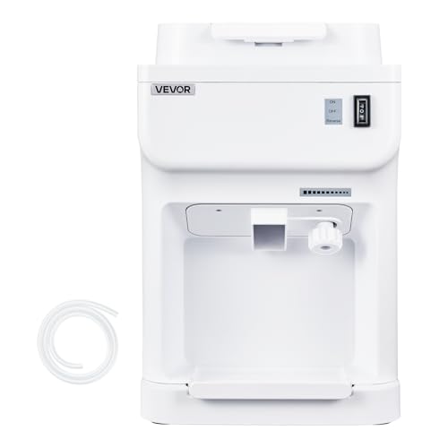 Image of VEVOR Ice Shaver Machine Electric Snow Cone Machine, 265 LBS /H Shaved Ice Machine 250W Ice Crusher Triple Blades Tabletop Shaved Ice Maker with Adjustable Fineness for Home and Commercial Use
