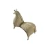 Escultura moderna minimalista abstracta, abstracta, artesanal, decoración de salón, armario, dormitorio, habitación, caballo de guerra, decoración de oficina, 20,4 x 8,6 x 16 cm, resina