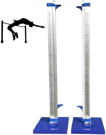 Safe High Jump Standards for High School Athletics, Adjustable 30-230CM (0.98ft-7.54ft), Durable Heavy-Duty Metal Equipment for Track and Field Training