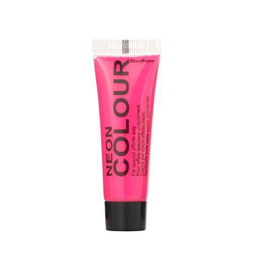 Uv neon face paint Pink. UV reactive easy wash off sweat proof face and body paint.