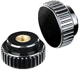 Cabinet Pulls 10PCS/LOT Bakelite M4/5/6/8/10/12 Male Thread Round Head ed Grip Knob Handles Replacement Thumb Screw with Copper Insert - ( Color: Black; Size: Head Dia 22mm x M6 )