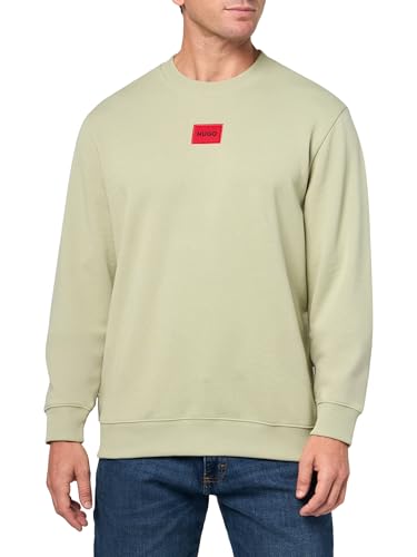 HUGO Men's Regular Fit Square Logo Jersey Sweatshirt
