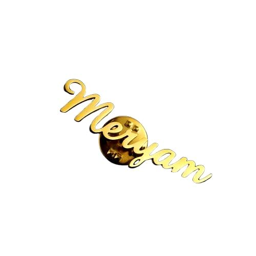 Personalized Name Brooch Pin for Men & Women | Custom Name Lapel/Brooch Pin Badge for Men's| Stylish Name Brooch Charm | Trendy Personalized Jewelry Gift, Custom Jacket Badge with Name Wedding BroochPin For Groom and Bride Couple-image-47