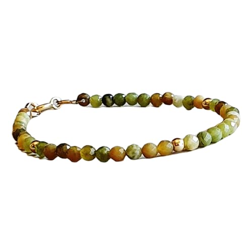 Jade australien véritable et perles à facettes LKBEADS