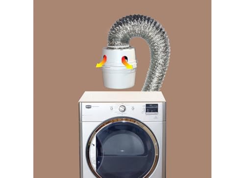 Image of Dundas Jafine TDIDVKZW Indoor Dryer Vent Kit with 4 inch x 5' Duct