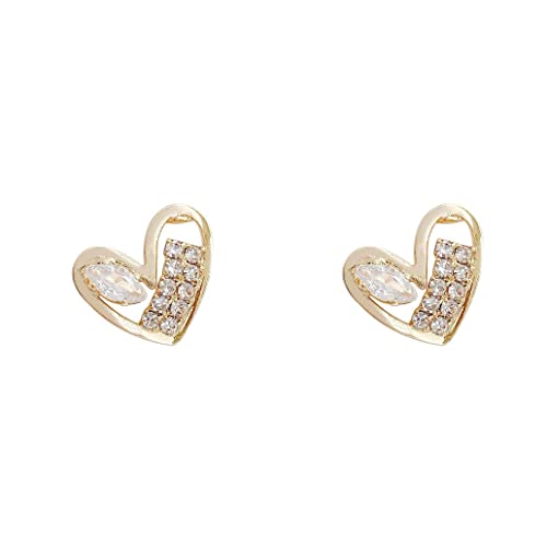 Boucles d'oreilles en zircon or et aiguille argent 925 de haute qualité