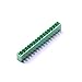 2 Pcs 5.08mm -Rows: 1 Pins per Row: 16 Curved pin Plug-in terminals P=5.08mm Board end/Socket-Closed 5.08mm KF2EDGRC-5.08-16P