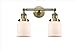 Innovations 208-OB-G58-LED 2 Light Vintage Dimmable LED Bathroom Fixture, Oil Rubbed Bronze