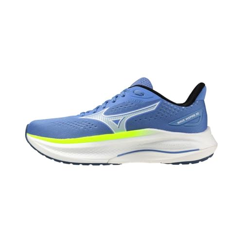 Mizuno Wave Inspire 22 Women's Running Shoes, Ultramarine/White/Lightning Ye (UK Footwear Size System, Adult, Women, Numeric, Medium, 5)