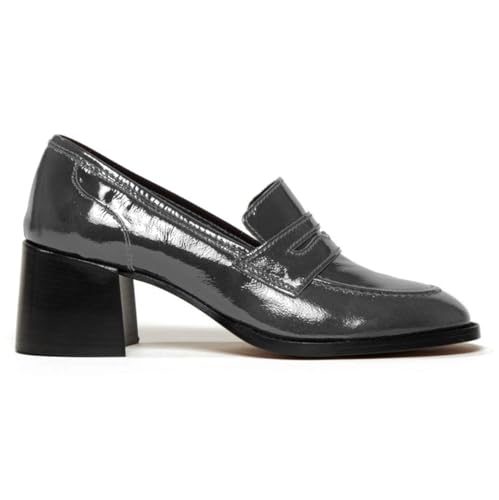 Image of SHODENSE Women Vintage Chunky Heel Loafers Pumps Platform Round Closed Toe Oxford Shoes Burnished Patent Matte Suede Slip On Dress Loafer Block Stacked Heels Office Formal Work Business 4-11 M US