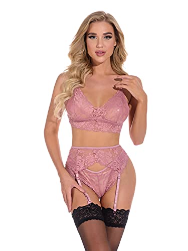 Lingerie sexy pour femmes ensemble soutien gorge transparent