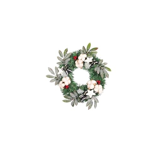 Couronne de Noël et décorations extérieures pour fenêtre de maison