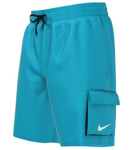 Amazon.com: Nike Boys' Voyage Cargo Swim Trunks (Big Kid) Blue