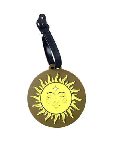 Charming Cute Sun Round Silicone Luggage Tags Baggage Tag
