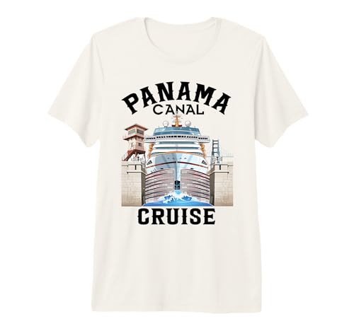Panama Canal Transit Cruise Souvenir Commemorative Keepsake Premium T-Shirt