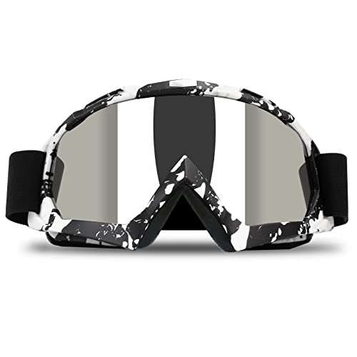 Atv Motorcycle Goggles For Men Women - Dirt Bike Accessories Windproof Atv Dirt Bike Goggle, Anti Uv Dustproof Anti Fog Racing Skiing Goggles For Riding Mtb Motocross Goggles (Black) #TOP20