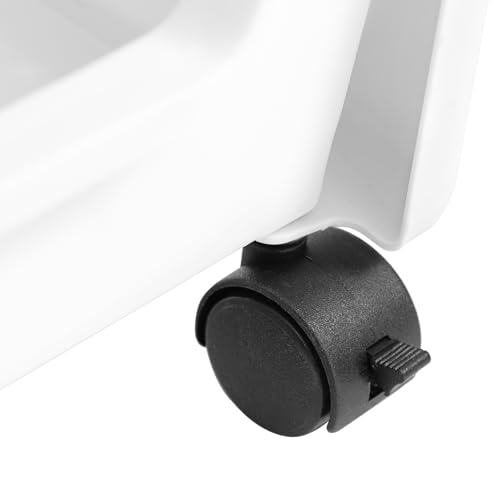 image for AGTEK 5 Tier Rolling Utility Cart, Book Cart with Wheels, Office Book 