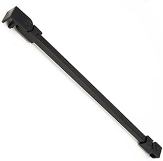 Matte Black Stainless Steel Wall-to-Glass Support Bar Support Arm for 1/4" 5/16" 3/8", or 6mm 8mm 10mm Glass for Fixed Frameless Shower Glass Panel (40cm)