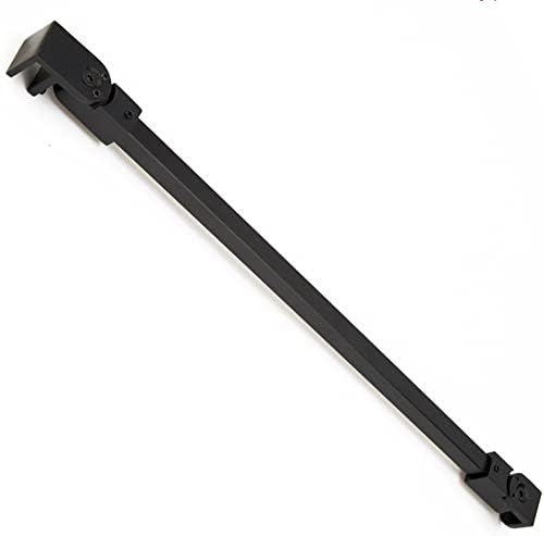 Matte Black Stainless Steel Wall-to-Glass Support Bar Support Arm for 1/4" 5/16" 3/8", or 6mm 8mm 10mm Glass for Fixed Frameless Shower Glass Panel (40cm)