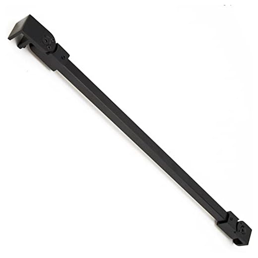 M-Home Wand-zu-Glas-Halterung für Glasscheiben, matt Schwarz, Edelstahl, für 6mm bis 10mm dickes Glas