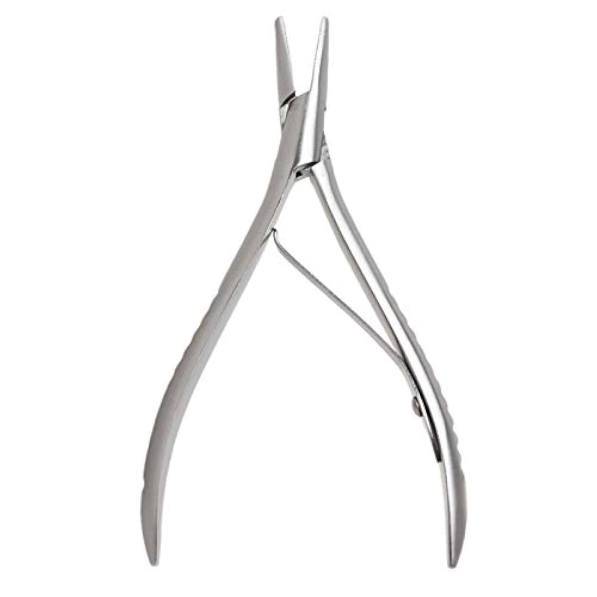 Silver Stainless Steel Hair Extension Pliers, Flat Shape