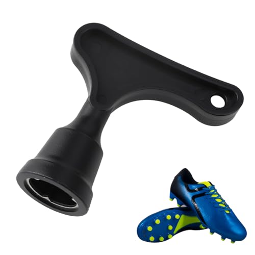 MAIXIANGGUOJI Fußballschuh-Bolzenschlüssel, Spikes-Schraubenschlüssel für Fußballschuhe, Rugby-Bolzenschlüssel, Stahl-Ersatzwerkzeug für Fußball und Rugby (schwarz)