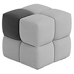 OUTLIV. Paradiso Outdoor Pouf Sunbrella Flanelle-Sooty