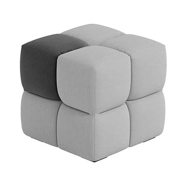 OUTLIV. Paradiso Outdoor Pouf Sunbrella Flanelle-Sooty