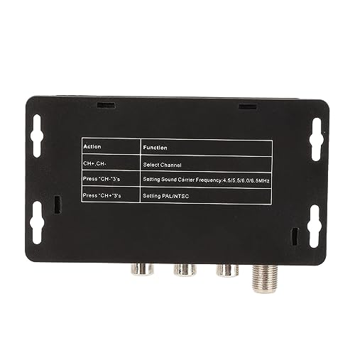 Modulador RF, modulador profissional PAL NTSC estável AV para RF TV, 21 canais, ampla faixa de frequ