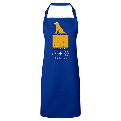 Tablier de cuisine Hachiko en coton pour passionnés de culture japonaise