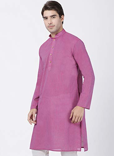Image of VASTRAMAY Men's Royal Blue Pure Cotton Kurta