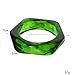 IS4U Chunky Acrylic Bracelets for Women,Vintage Geometric Round Square Bracelet Irregular Colorful Wide Bracelets Wristbands Cuff Bracelet Fashion Classic Jewelry (Green)