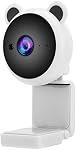1080P Full HD Webcam, Cute USB Web Camera Builtin Microphone for Desktop Computer PC for Video Recording Plug and Play (#1)