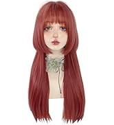 Amazon.co.jp: ウィッグ ロング クラゲヘア 姫カット ストレート 空気