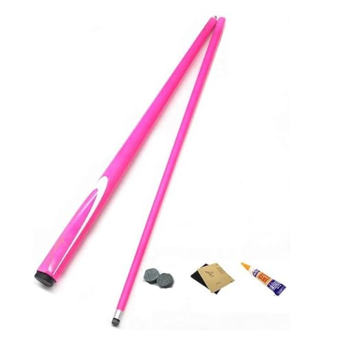 Taco de billar negro tipo carbón 145 cm 9.5 mm punta