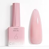 rubbermaid pulse  CANNI Esmalte de Uñas en Gel Semipermanente Rubber Base Rosa melocotón Gel Nail Polish Soak Off Manicura
