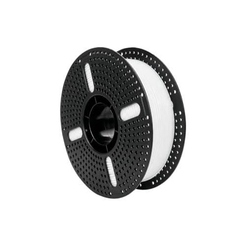 HCPE001 PETG Filament 1.75 mm, 1 kg, White 3D Printer Filament, Minimal Stringing, Good Layer Adhesion, High Toughness, 